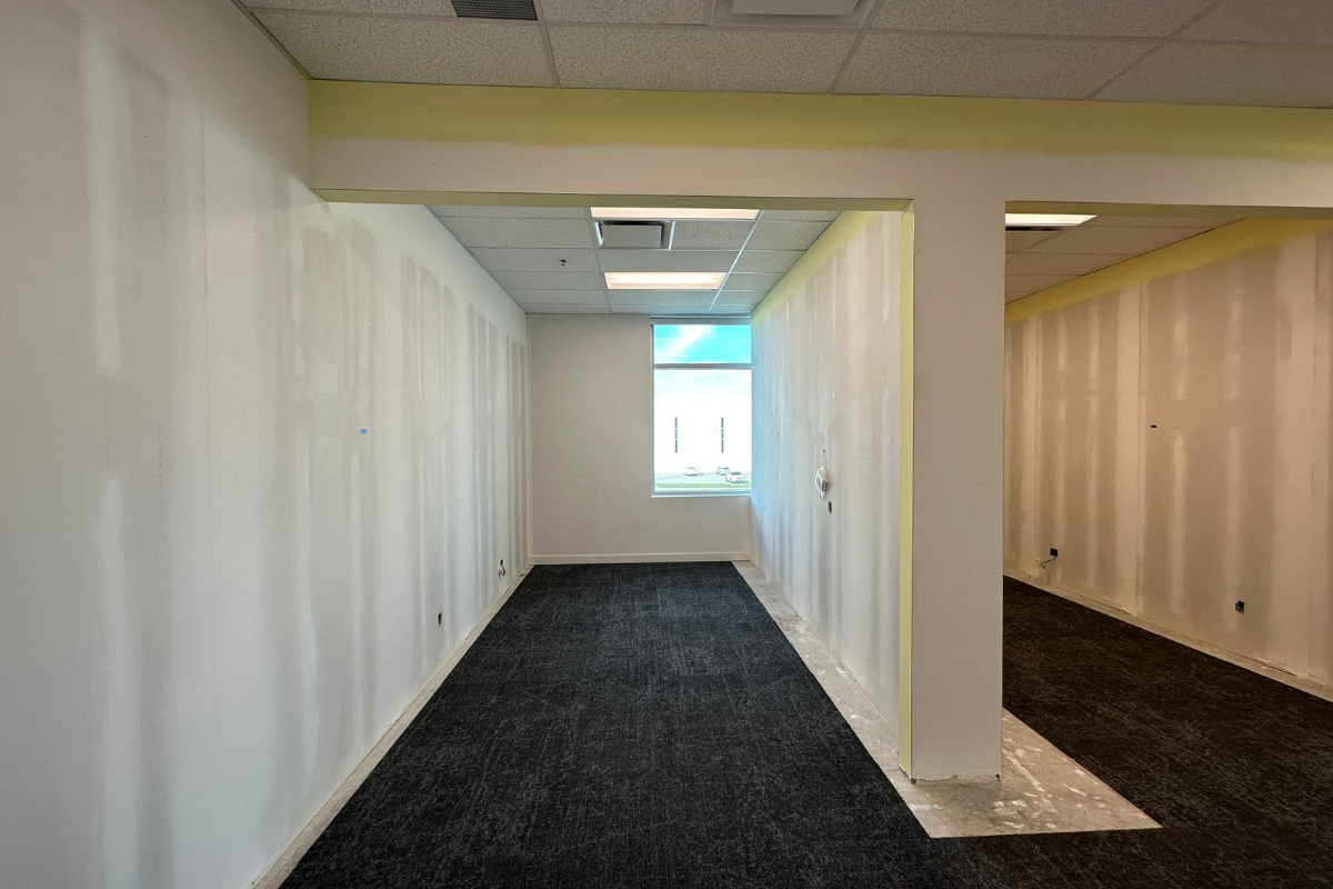 Bold bedroom colour change before and after