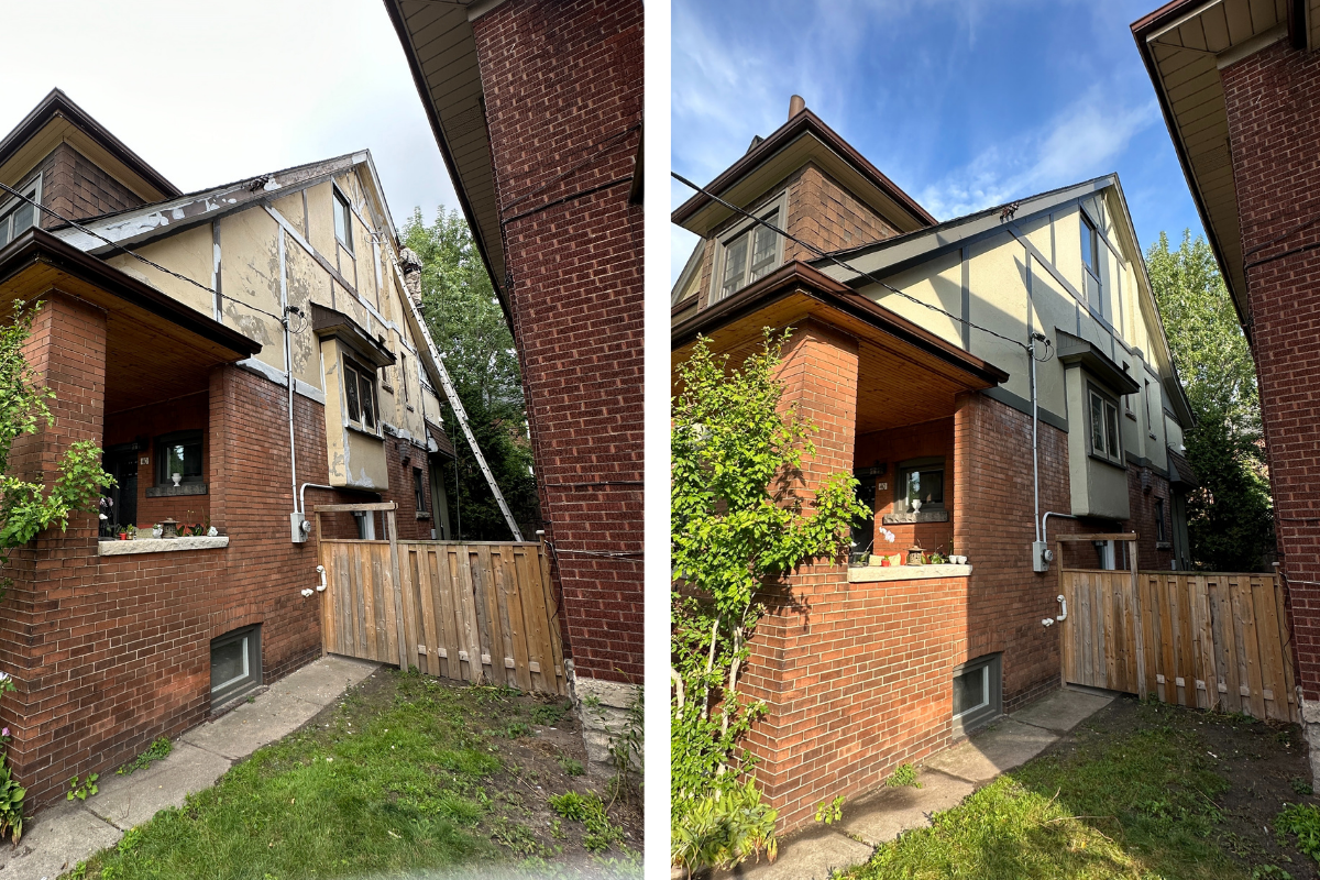 Exterior soffits and trim restoration