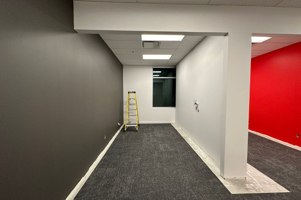 Commercial space painting transformation for Lululemon
